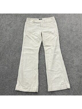 Jacob Connexion Y2K White Corduroy Bootcut Pants Size 9/10 Office Siren Core